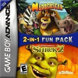 2 In 1 – Madagascar & Shrek 2 Rom